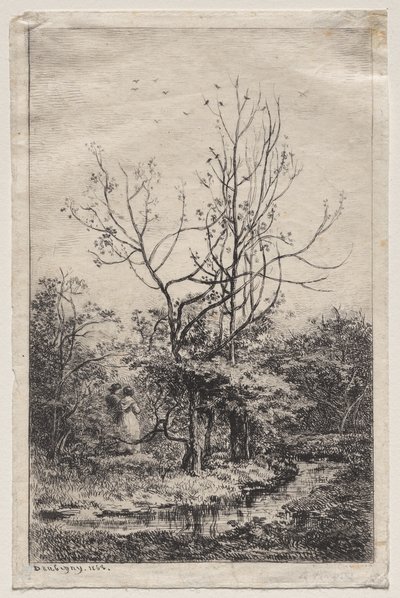 The Orchard by Charles Francois Daubigny