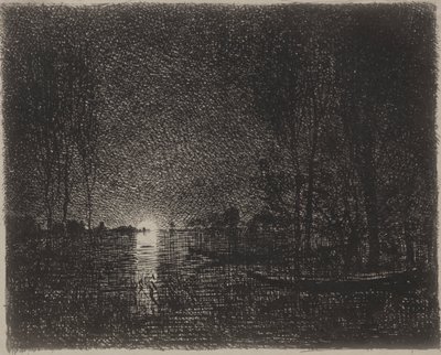 Nightpiece by Charles Francois Daubigny
