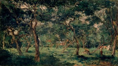Olive Orchard by Charles Francois Daubigny