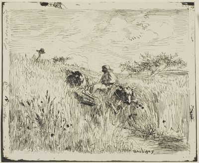 Path Through the Wheatfield by Charles Francois Daubigny