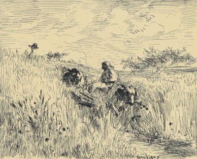 Path in the Wheat by Charles Francois Daubigny