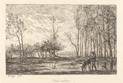 Sunset by Charles Francois Daubigny