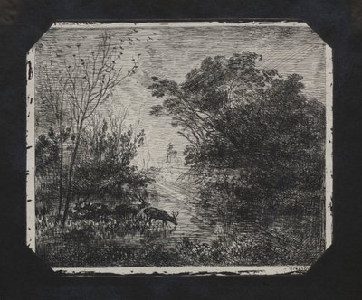 The Deer by Charles Francois Daubigny