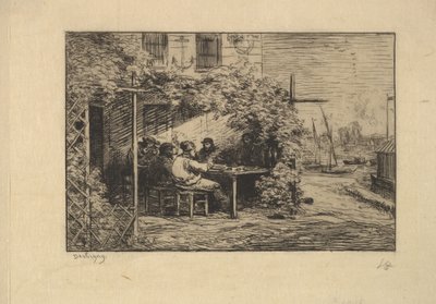 The Farewell Breakfast at Asnières by Charles Francois Daubigny