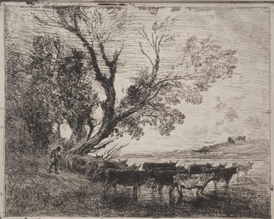 The Ford by Charles Francois Daubigny