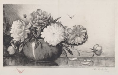 Untitled (Peonies in a Bowl) by Charles Frederick William Mielatz