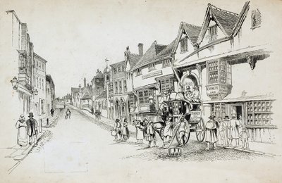 High Street, Canterbury, Kent by Charles George Harper