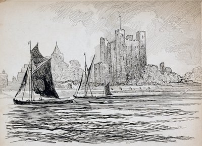 Rochester Castle, Kent by Charles George Harper