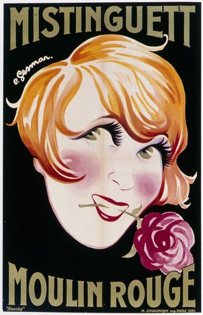 Mistinguett at the Moulin Rouge by Charles Gesmar