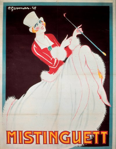 Poster of Mistinguett by Charles Gesmar