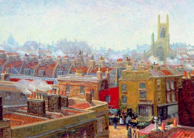 A Corner in Chelsea by Charles Ginner
