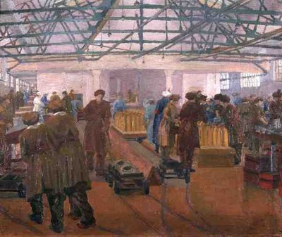 Munitions Factory by Charles Ginner
