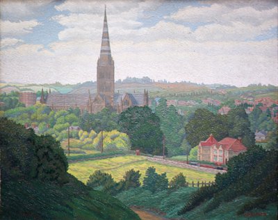 Salisbury Cathedral by Charles Ginner