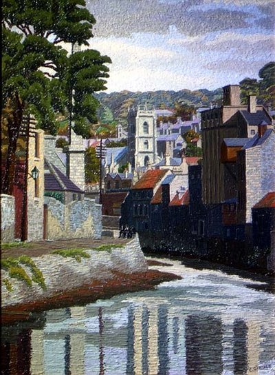 The Avon, Bath by Charles Ginner