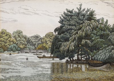 The Serpentine, Hyde Park by Charles Ginner