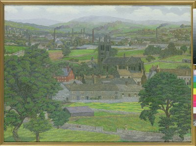 Yeadon Church, near Leeds by Charles Ginner
