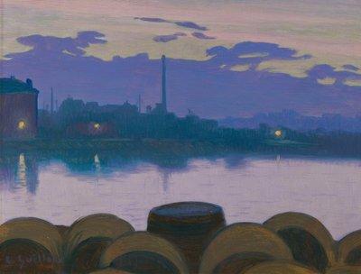 River Landscape by Charles Guilloux