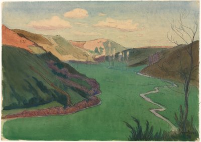 Valley of the Stangala, Near Quimper by Charles Guilloux