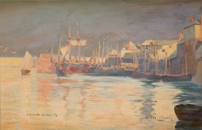 Newlyn Harbour, 1887 by Charles H Whitworth