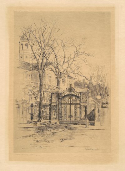 The Johnson Gate, Cambridge, Massachusetts by Charles H. Woodbury