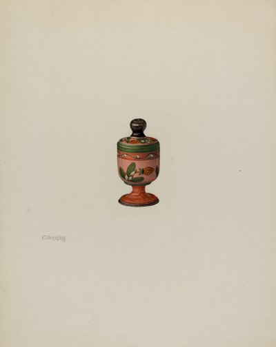 Pa. German Saffron Box by Charles Henning