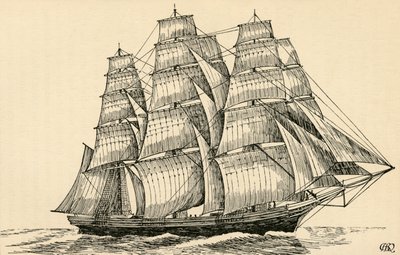 A Tea Clipper, 1931 by Charles Henry Bourne Quennell