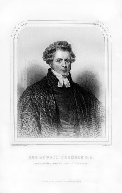 Reverend Andrew Thomson, Scottish Clergyman, 1870 by Charles Holl