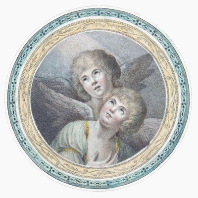 Two cherubim. Two angels by Charles Howard Hodges