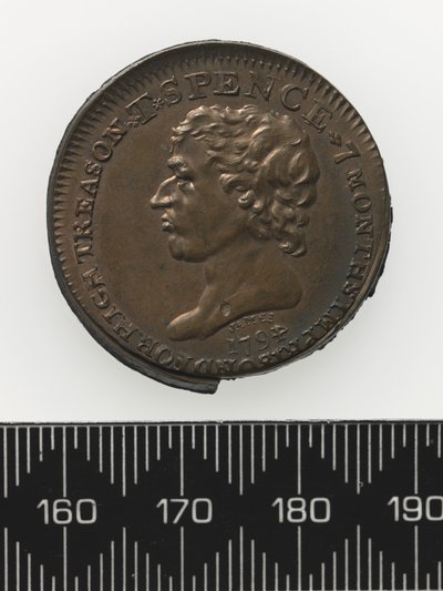 Bust of Thomas Spence Token, obverse by Charles James