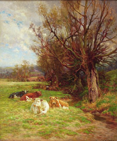 Cattle Grazing by Charles James Adams