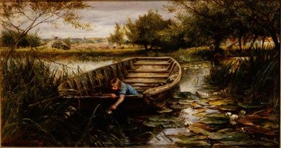 Picking Waterlilies by Charles James Lewis