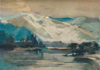 On The Shuswap Lake, c. 1911 by Charles John Collings