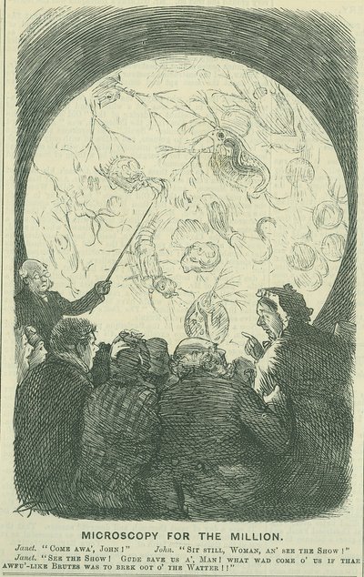 Microscopy for the Millions: 1878 by Charles Keene