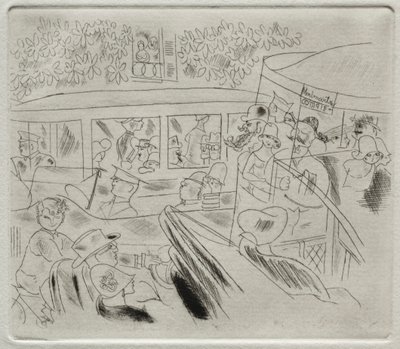 Traffic, Montmartre by Charles Laborde