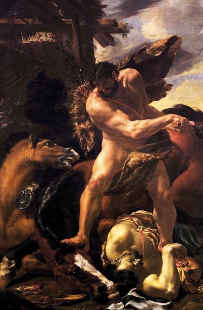 Hercules Vanquishing Diomedes, 1638-42 by Charles Le Brun