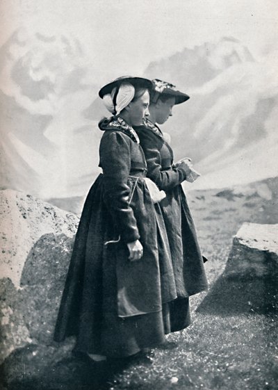 Two Swiss Women, 1912 by Charles Lefebure
