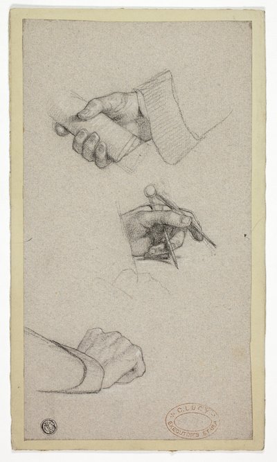 Study of Hands by Charles Lucy
