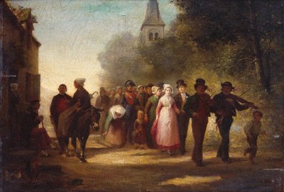 The Village Marriage by Charles Marie Lhuillier