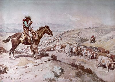 Cattle Drive by Charles Marion Russell