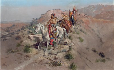 On the Warpath by Charles Marion Russell