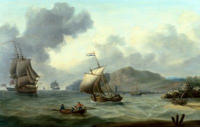 Shipping off Tenerife Island by Charles Martin Powell