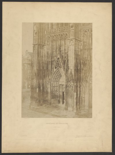 Cathedral of Strasbourg. Grand Portal. by Charles Marville