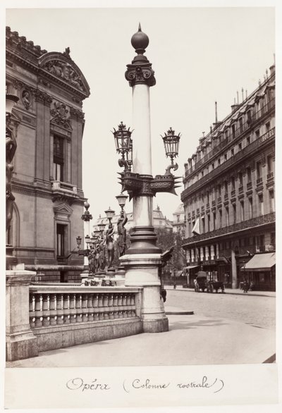 Opéra Rostral Column, c. 1875 by Charles Marville