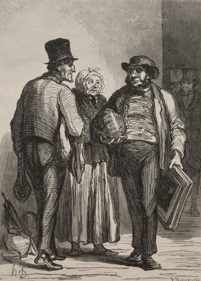 The Auction Room: The Merchants by Charles Maurand