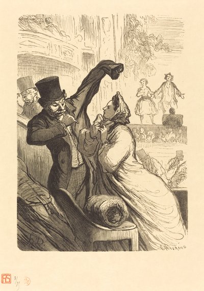 The Final Verse by Charles Maurand after Honoré Daumier
