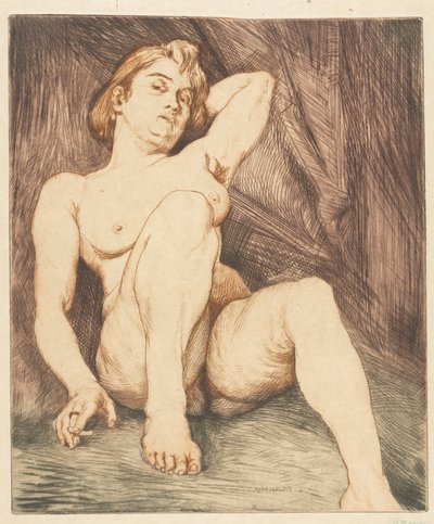 The Cigarette by Charles Maurin