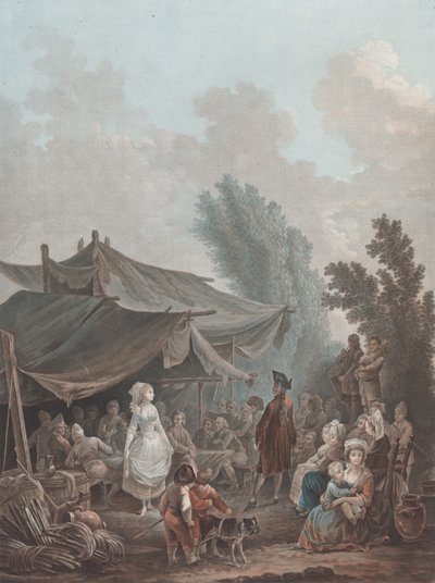 Village Wedding by Charles Melchior Descourtis
