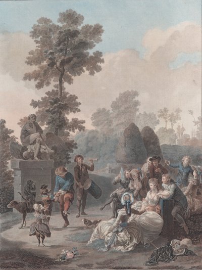 Le Tambourin, 1788-94 by Charles Melchior Descourtis
