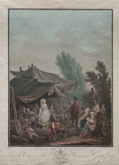 Village Wedding by Charles Melchior Descourtis