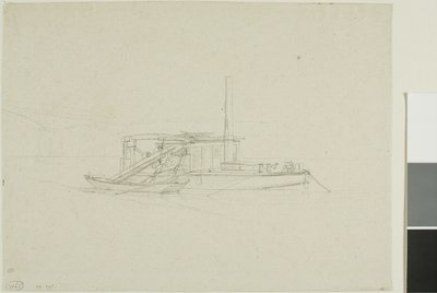 A Dredge by Charles Meryon